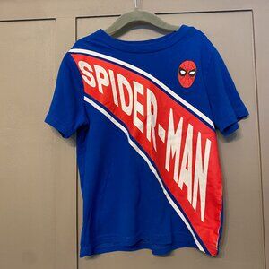Boys  Blue Spiderman Tee Shirt - Size 5